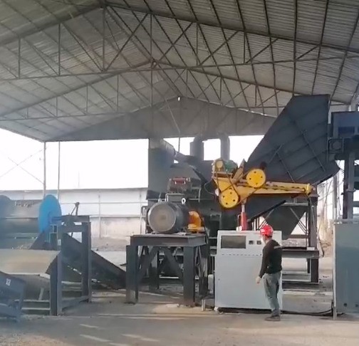 安徽地區315型破碎機使用現場，新機待運行